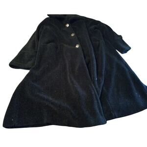 Sue Brett 3xl Black Three Button Long Coat (Size Is A Estimate)
